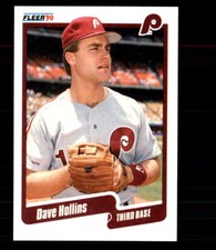 1990 Fleer Update #U-43 Dave Hollins RC Philadelphia Phillies
