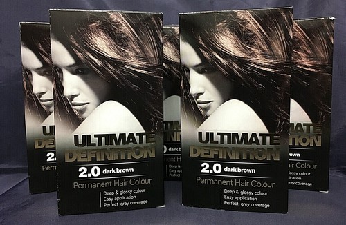 ABOXOV® 4 x Ultimate Definition 2.0 Dark Brown Permanent Hair Dye Colour