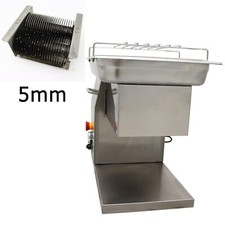 Commercial Meat Cutting Machine Meat Cutter Slicer with 5mm Blade 110V 500kg/h
