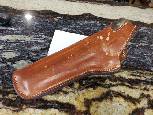 BIANCHI 5 BHC S & W .44 RIGHT HAND 6'' LEATHER HOLSTER - Picture 4 of 6