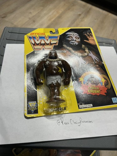 Hasbro WWF Yellow Card Kamala Action Figure...