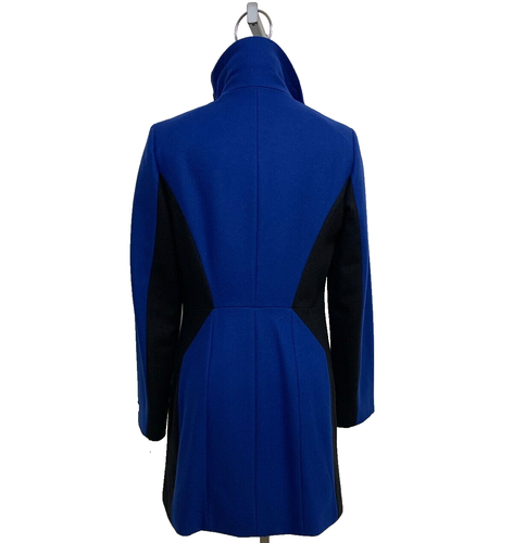 NEU Calvin Klein eleganter Wollmischung Color Block Damen Wintermantel Gr. 4 - Bild 4 von 6