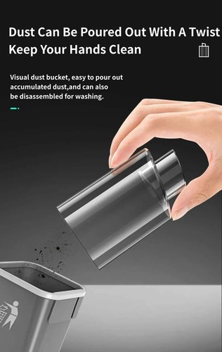 Wireless Vacuum Cleaner Mini Large Suction Car Vacuum Cleaner Pet Hair Absorber - Picture 15 of 24