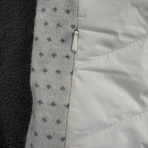 Krimson Klover Switchback Sweater Womens Large White Gray Zip Wool Blend Jacket - Bild 6 von 11