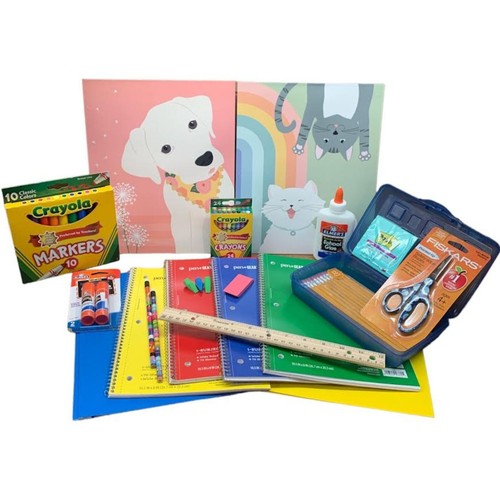 Elementary Back to School Supply Kit – Folders, Crayons, Pencils, Scissors - Picture 130 of 230