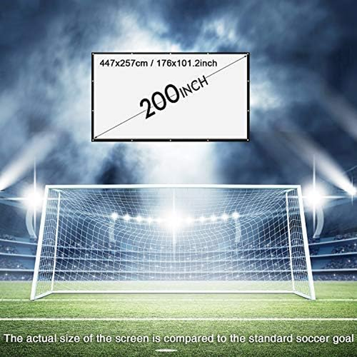 200 Inch Large Huge Projector Screen Big 16:9 3D Movie Screen of Thick Canvas Ma - Picture 2 of 7