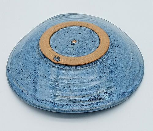 Vintage MCM Studio Art Pottery Blue Stoneware Lidded Pot & Plates CP Abe Cohn? - Picture 16 of 24
