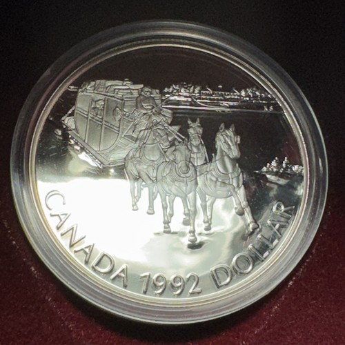 Canadian Commemorative PROOF Silver Dollar Lot 1990-1996 In Boxes COBM-7678 - Imagen 6 de 11