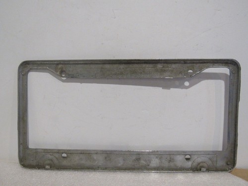 Vintage Stockton Mataga Oldsmobile Cadillac Dealership License Plate Frame Metal - Picture 2 of 2