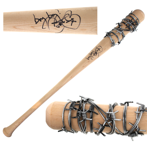 Mick Foley Cactus Jack Autographed WWE Barbed Wire Baseball Bat Signed Mankind - Picture 1 of 7