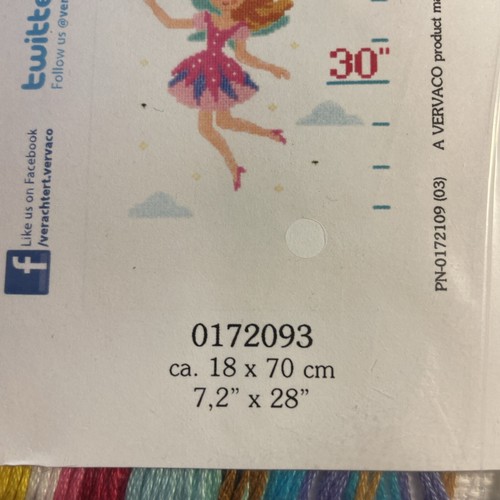 Vervaco 0172093 Aurelie Height Chart Cross Stitch Unicorn Castle Fairy - Picture 3 of 5