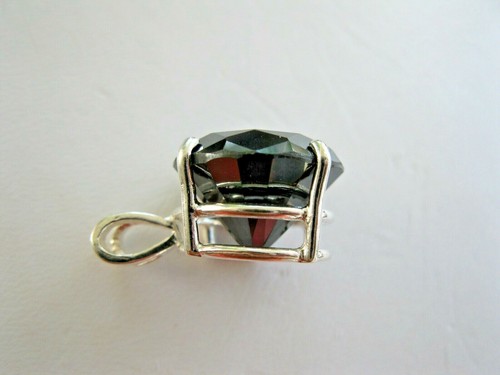 2,82ct 100% NATUR ERDE ABGEBAUT ECHTER SCHWARZER DIAMANT HALSKETTE, ZERTIFIKAT, HÜBSCH - Bild 7 von 7