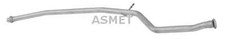 ASMET Abgasrohr Hosenrohr mitte für Peugeot 206 Schrägheck 2A/C 206+ T3E 08.052