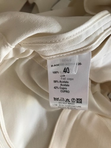 BIANCHETTI SOPRABITO CASUAL DONNA TG. 40 italiana COLORE PANNA IN SETA - Picture 18 of 22