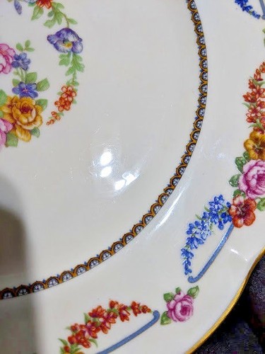 Theodore Haviland, Limoges France, Picardy Floral Swag, 9.75" Dinner Plate - Picture 7 of 7