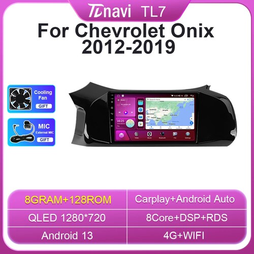 Autoradio Android per Chevrolet Onix 2012-2019 CarPlay GPS Schermo Multimediale DSP - Foto 12 di 32