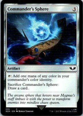 Magic the Gathering #235 Commander's Sphere Warhammer 40,000 Commander MTG 40k