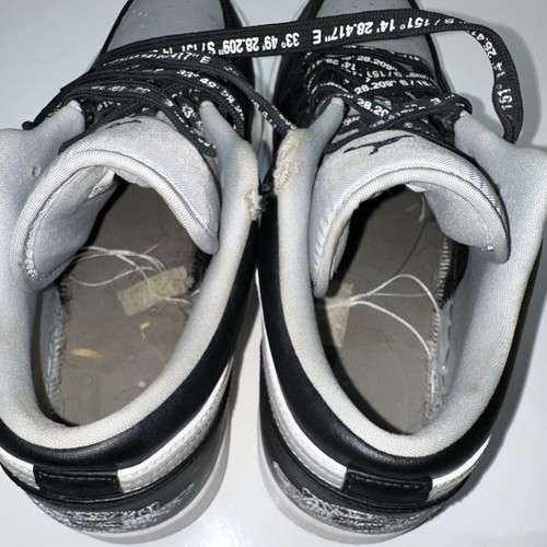 Mens NIKE Air Jordan 1 Low Shadow White Grey Black Sneakers Size US 10.5 #36901 - Picture 15 of 19