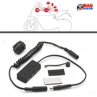 Electrical Feed to Motorcycle tank bags Givi//Kappa S111 3 X USB Power Hub Kit