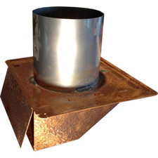 Hammered Copper Under Eave & Soffit Dryer Vent - Exhaust Vent
