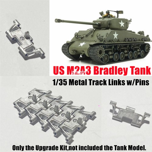 1/35 US M2A3 Bradley/M3/M270/AAV7 Tank Lead-tin Alloy Track Links w/Steel Pins - Picture 1 of 13