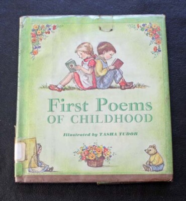 First Poems Of Childhood~ Tasha Tudor ~ Platt & Munk ~ Ex Library ~ 1967