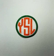 Custom Circle Embroidered Monogram Patch  - Iron On 