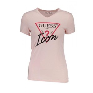 Guess Shirt Donna Maniche Corte T RosaEbay 140469 Maglietta fyb7g6