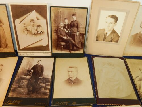 Lot of 36! Antique Photos Portrait Cabinet Cards 1890's - 1920's ONE ESTATE!! - Picture 10 of 13