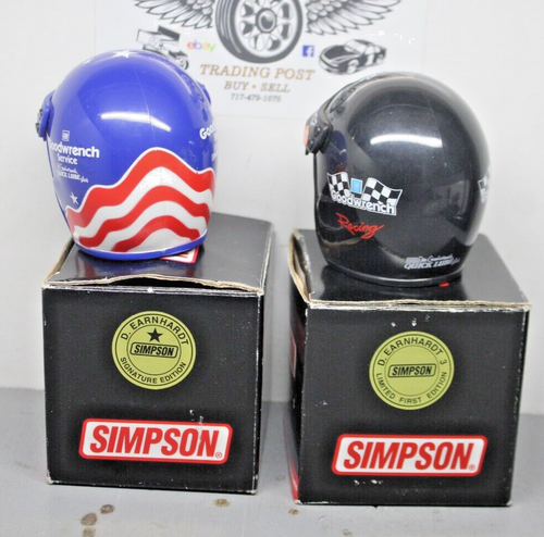 Dale Earnhardt GM Goodwrench Service 1/4 Scale NASCAR Mini Helmet Lot - Bild 2 von 2