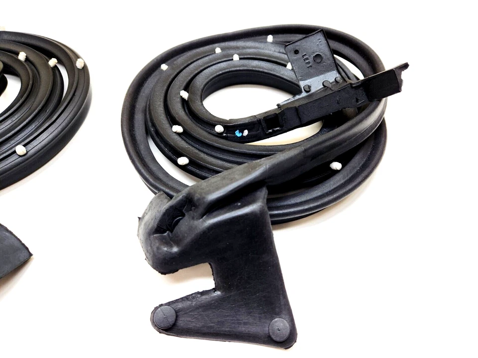 Vedação de borracha tira meteorológica porta frontal 1965 1966 1967 1968 Impala 4 portas capota rígida - Imagem 3 de 4