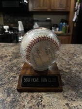 500 HOME RUN CLUB AUTOGRAPHED BASEBALL (11) AARON, MANTLE, BANKS, JACKSON, MAYS