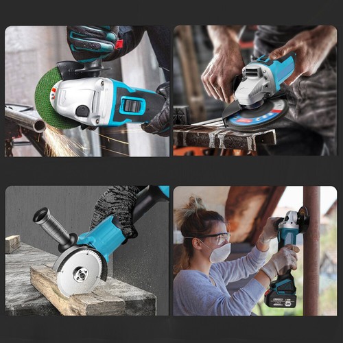 125mm Winkelschleifer Schleifmaschine Trennschleifer Für Makita Akku Mit 2 Akku - Bild 9 von 10