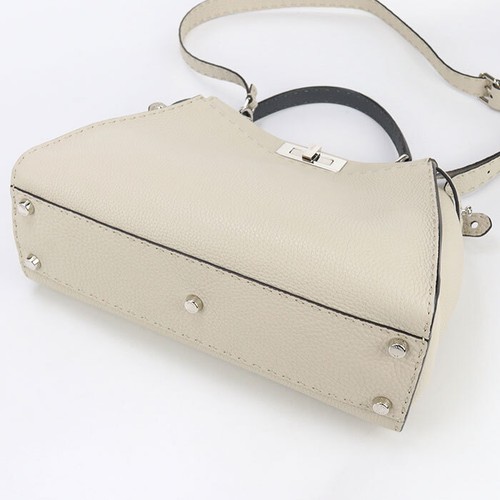 FENDI 8BN290 Handbag Peekaboo Celeria 2WAY handbag leather ivory Women - Picture 4 of 8