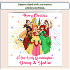 Personalised Princess Christmas Xmas Card Daughter Granddaughter Niece PRIN