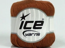 Pure Bamboo #41454 Brown Super-Fine Yarn Ice 100% Bamboo 50 Grams 218 Yards