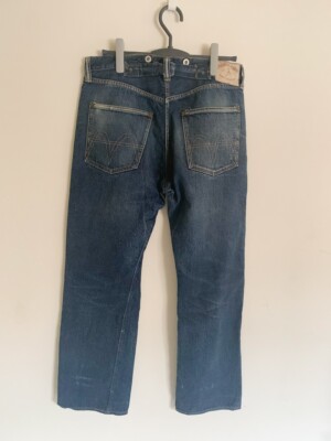 USED Heller's Cafe DENIM HC-1922B Buckleback Straight