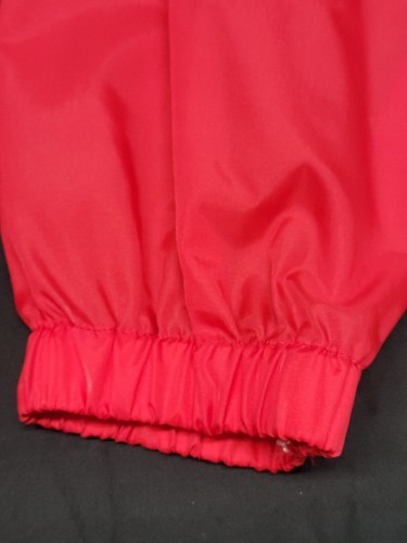 Vintage Op Ocean Pacific Light Windbreaker Jacket Men's Medium Hidden Hood Red - Picture 22 of 24
