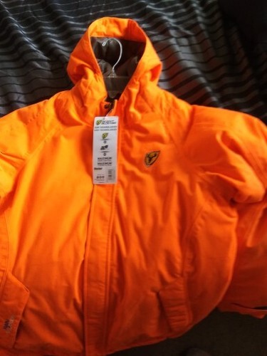 Scentblocker Insulated Drencher Jacket Size Large Rain Snow Blocker Orange - Picture 12 of 12