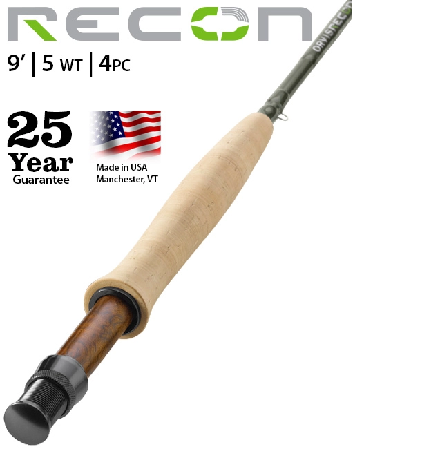 Orvis Recon Fly Rod 9'0 5 weight 4pc New wWarranty Orvis Recon Fly Rod 9'0 5 weight 4pc New wWarranty