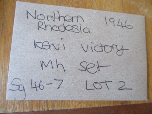 Northern Rhodesia 1946 - KGVI Victory - Complete MH Set - SG46 - 47 - Picture 6 of 6