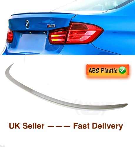 BMW 3 SERIES F30 F80 M3 M SPORT STYLE TRUNK BOOT SPOILER 100% OEM FIT UNPAINTED - Picture 2 of 7