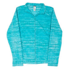 Decathlon Womens Fleece Jacket Blue Striped S