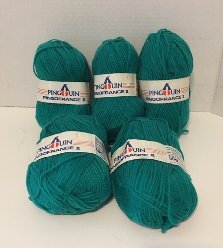 Pingouin Pingofrance 11 Lot Of 5 150 Yards Each 50G Vintage - Picture 1 of 4