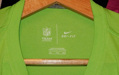 Seattle Seahawks Nike Dri-Fit Performance T-Shirt, Men’s Size XXL in Green - Picture 3 of 4