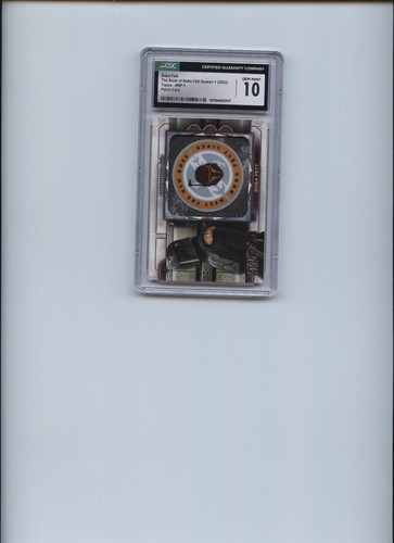 BOBA FETT, TARJETA DE PARCHE, TOPPS -MP-1, TEMPORADA 1 LIBRO DE PIES BOBA, CGC GRADO 10 - Imagen 12 de 12