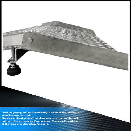 WORHAN® Rigid Threshold Ramp for Wheelchair Loading Platform Anodized ...