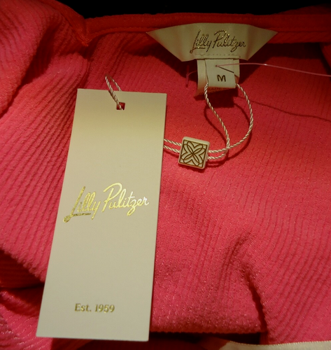 NWT Lilly Pulitzer Elegant Women's Roxie Pink Midi Stretch Dress Size-M - Picture 15 of 19