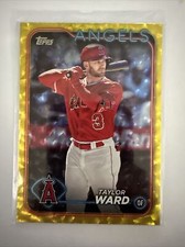 2024 Topps Taylor Ward #332 Yellow Crackle /50 Angels