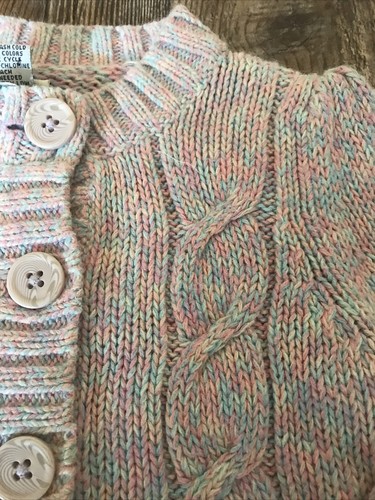 Girls Sweater Size 12M Button Up Multicolor - Picture 3 of 5